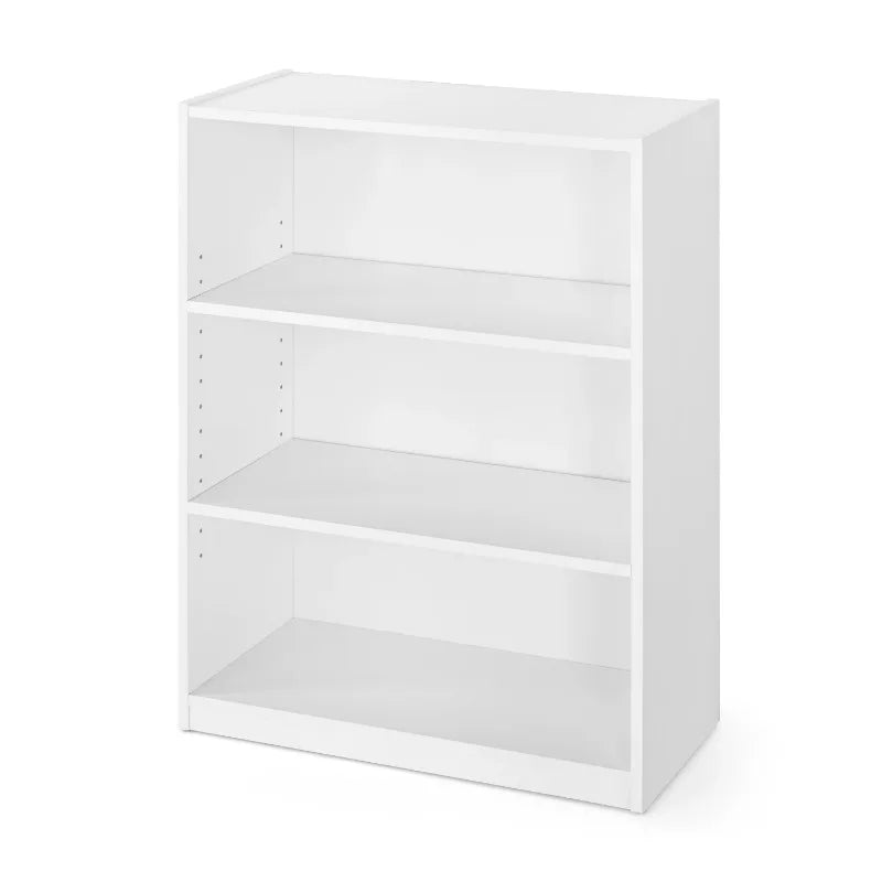 3-Shelf Bookcase with Adjustable Shelves