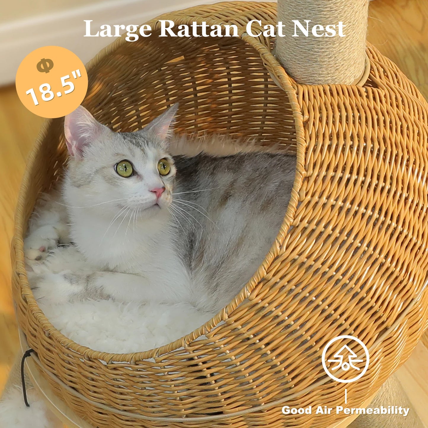 Dinosaur Cat Tree Tower with Sisal Scratching Post