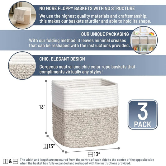 13 Inch Cube Storage Bins