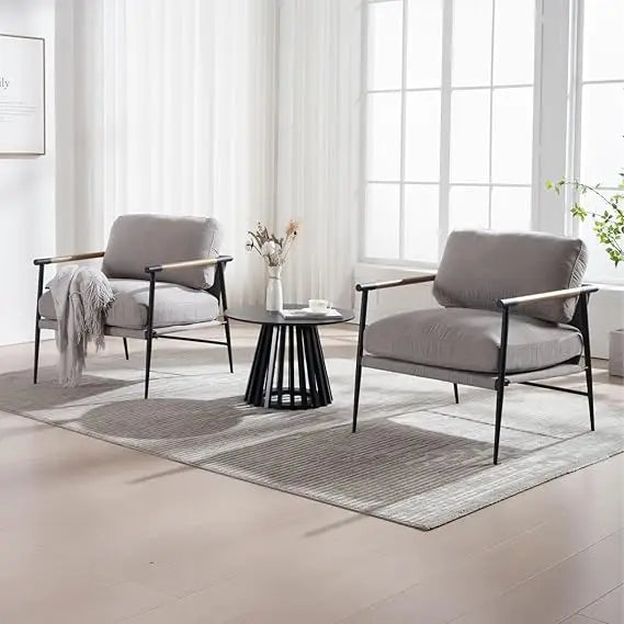 Sherpa Accent Chairs Set of 2