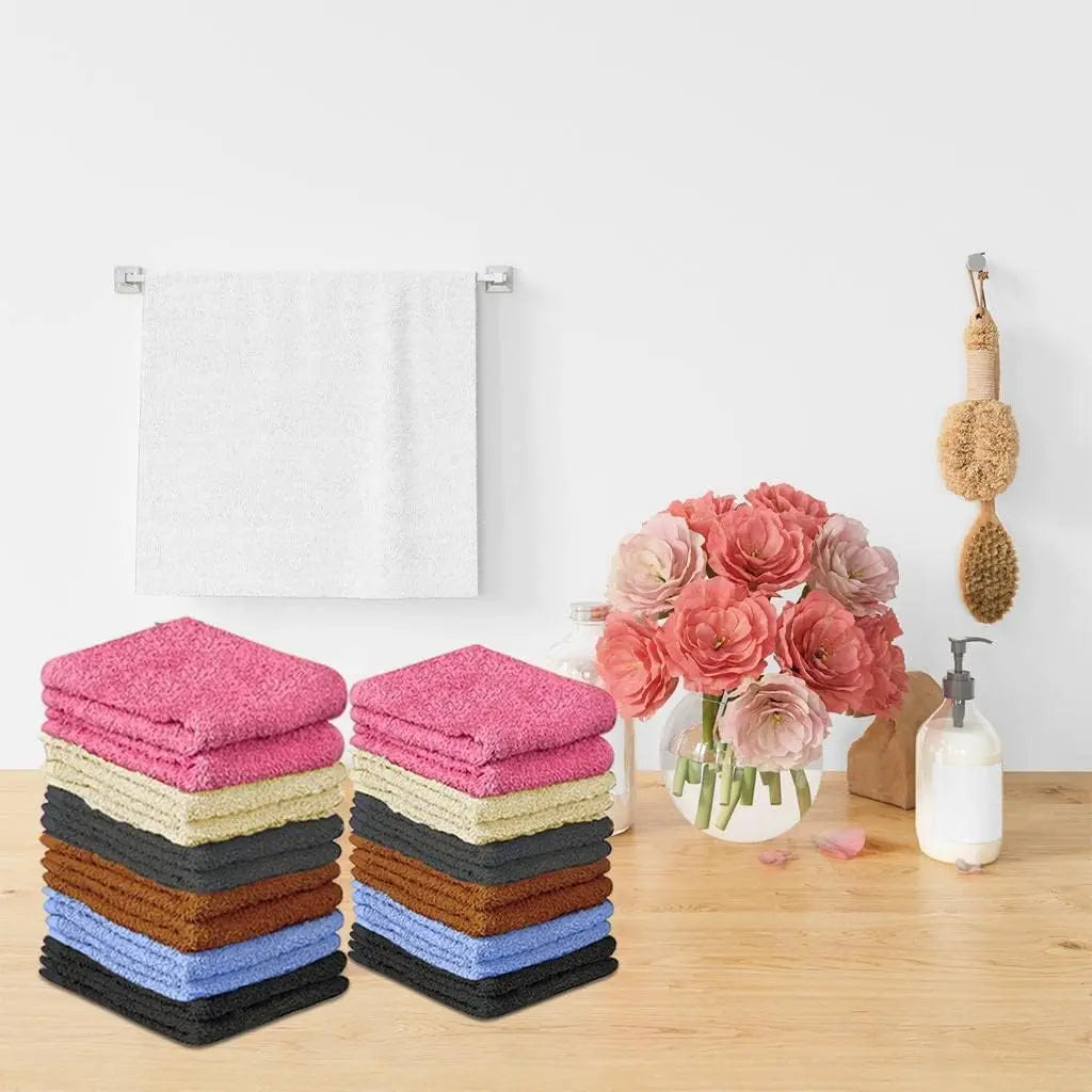 Cotton Washcloth Set 24 Pack