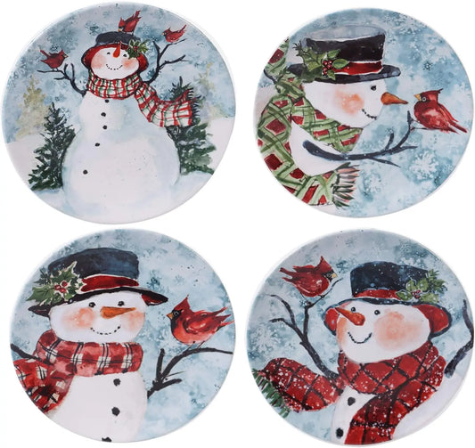 Watercolor Snowman Dinnerware