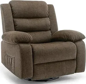 Recliner Rocking  Chair, Massage And Heat,360°Swivel