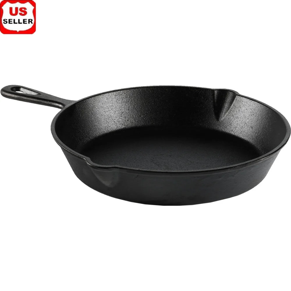 Pre-Seasoned Cast Iron Skillet 10.5