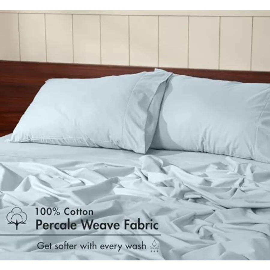 100% Cotton Percale Sheets