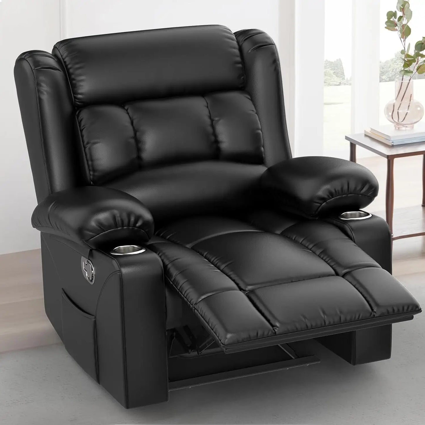 Heated Massage Recliner Chair 360 Swivel