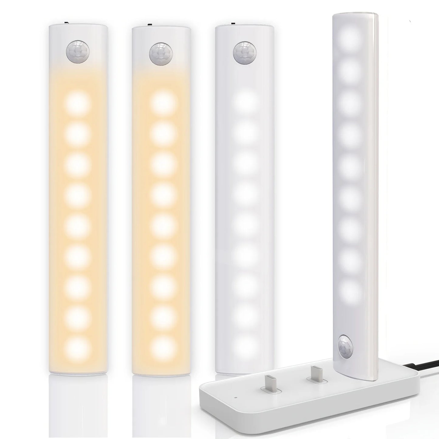Under Cabinet Lights 1/3/5/6pcs, Motion Sensor Rechargeable