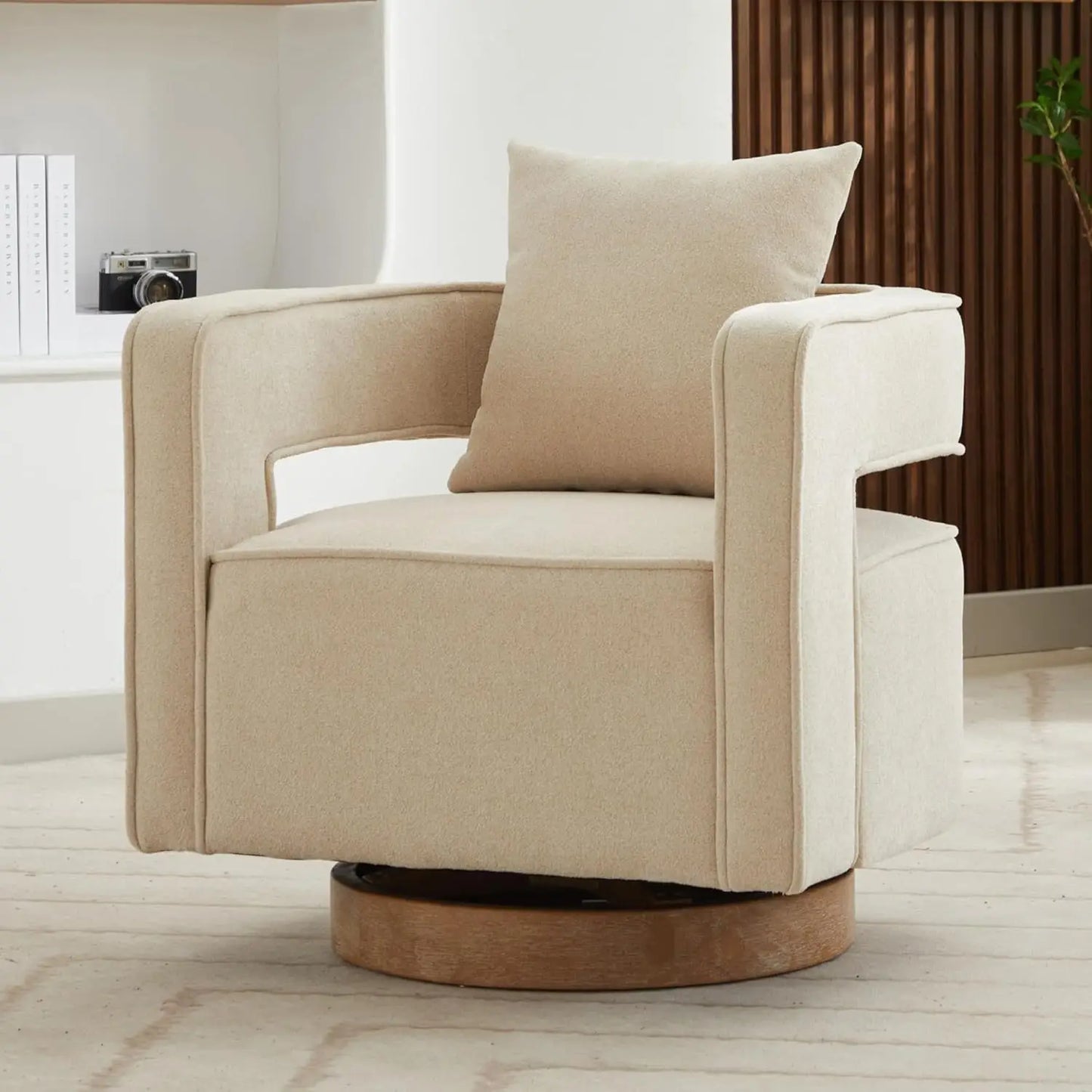 Upholstered Swivel Accent Chair Set Of 2
