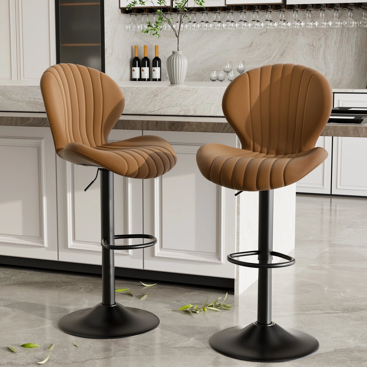 2pcs Bar Chair, 360° Rotating