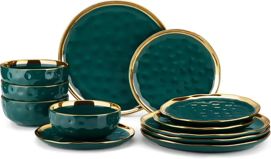 12 Pieces Plates and Bowls Sets