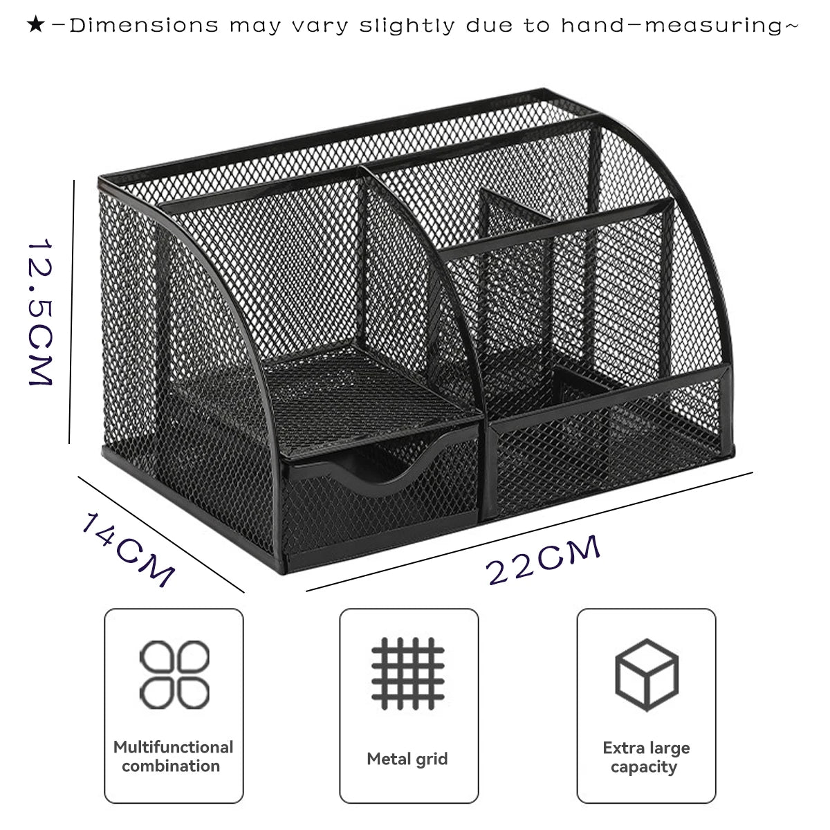 Seven-Grid Combination Pen Holder Metal