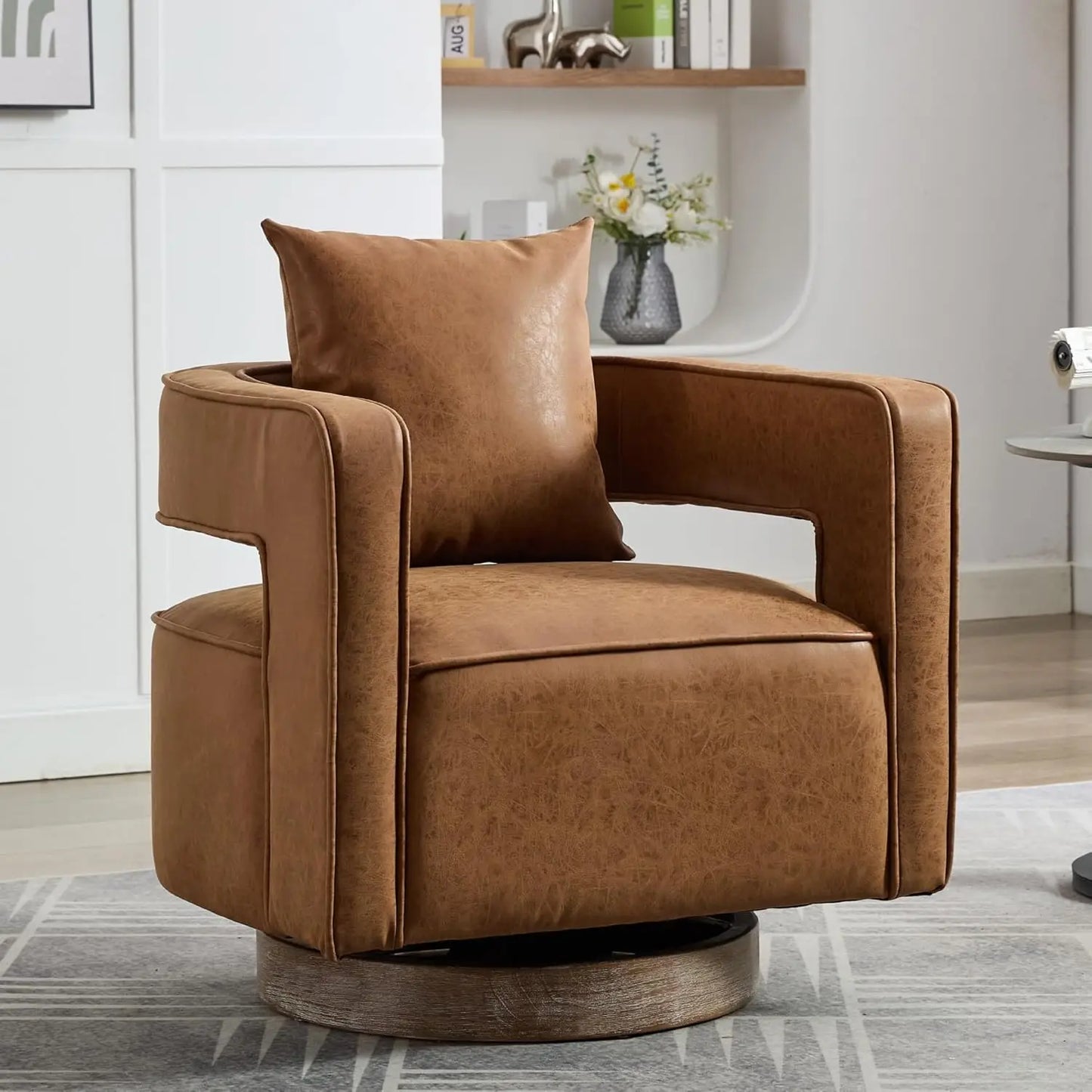 Upholstered Swivel Accent Chair Set Of 2