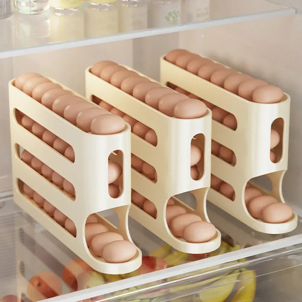 4 Layers Automatic Rolling Egg Holder