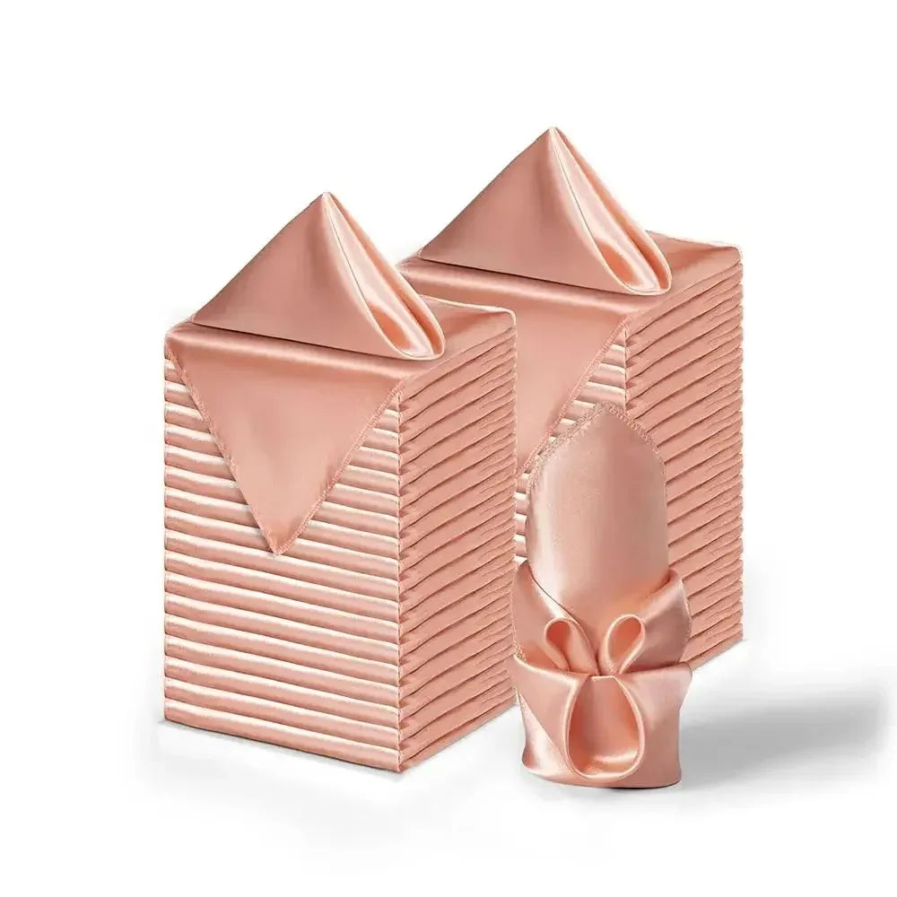 24 Pcs Satin Square Table Napkins