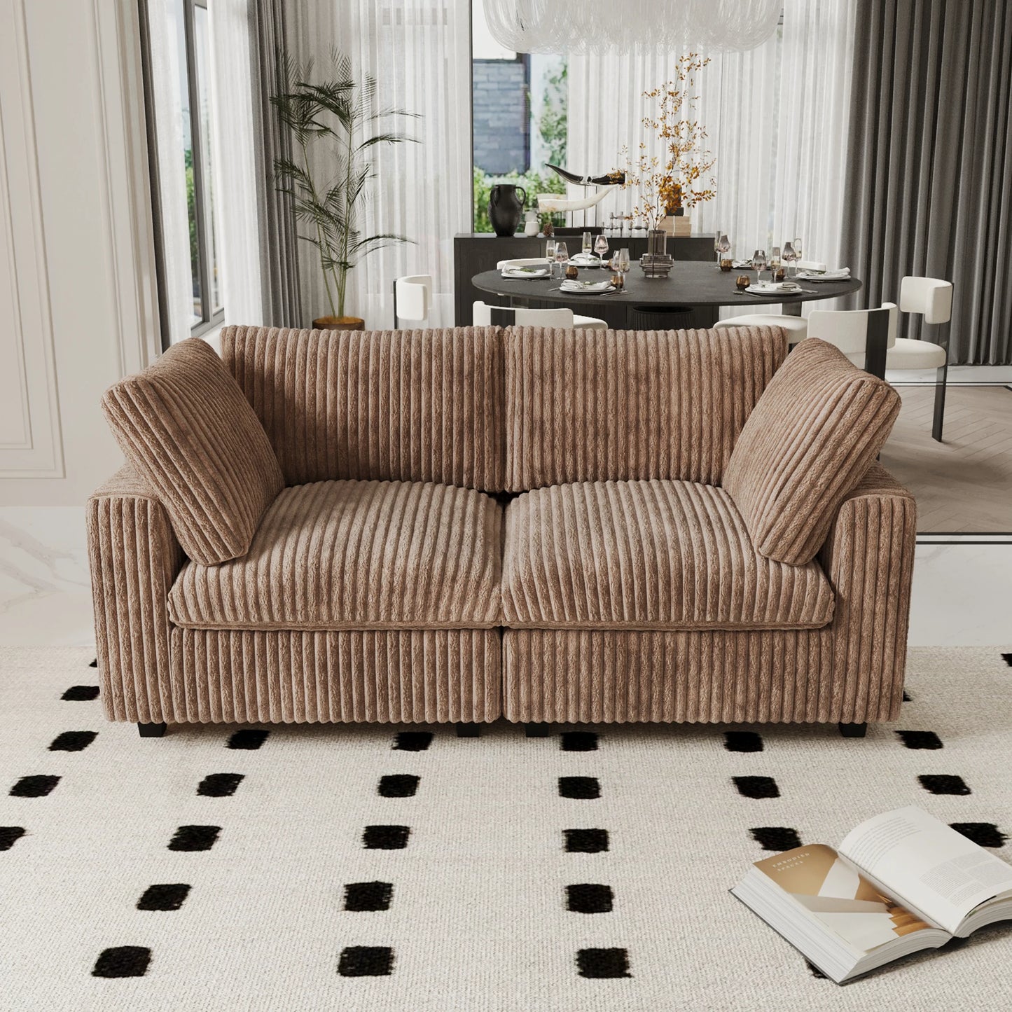 78" Cloud Sectional Couch Soft Deep