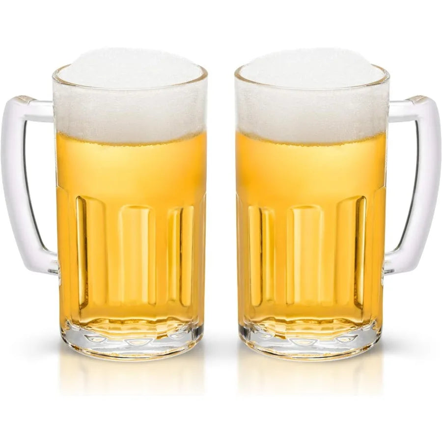 2 Pack Heavy Large Beer Glasses