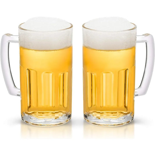 2 Pack Heavy Large Beer Glasses