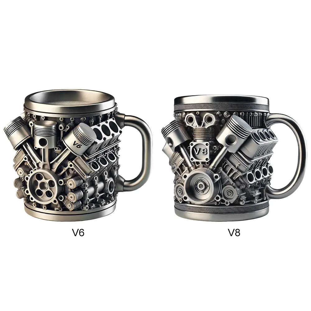 Unique Car Engine Coffee Mug