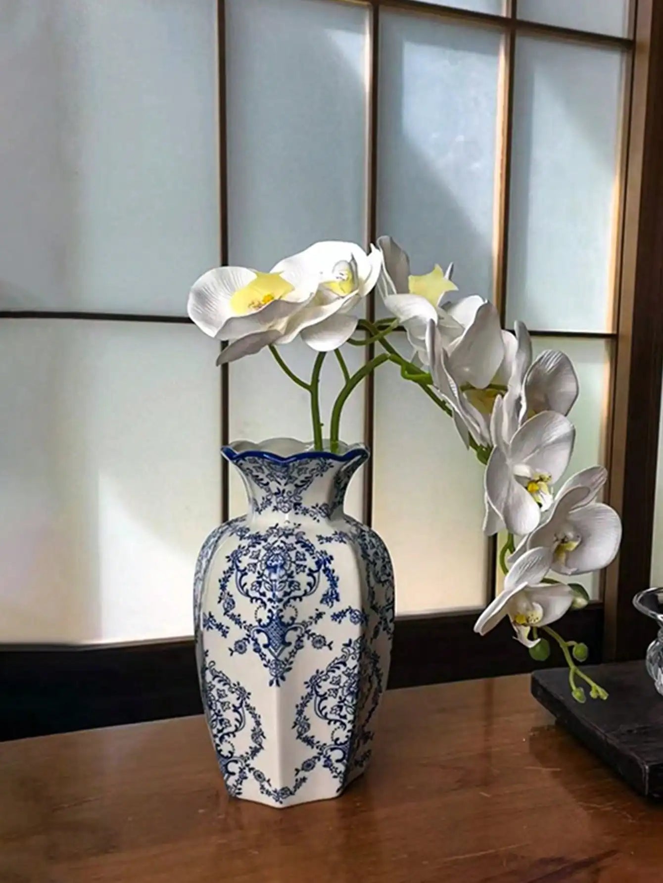1 Pc Blue & White Porcelain Vase