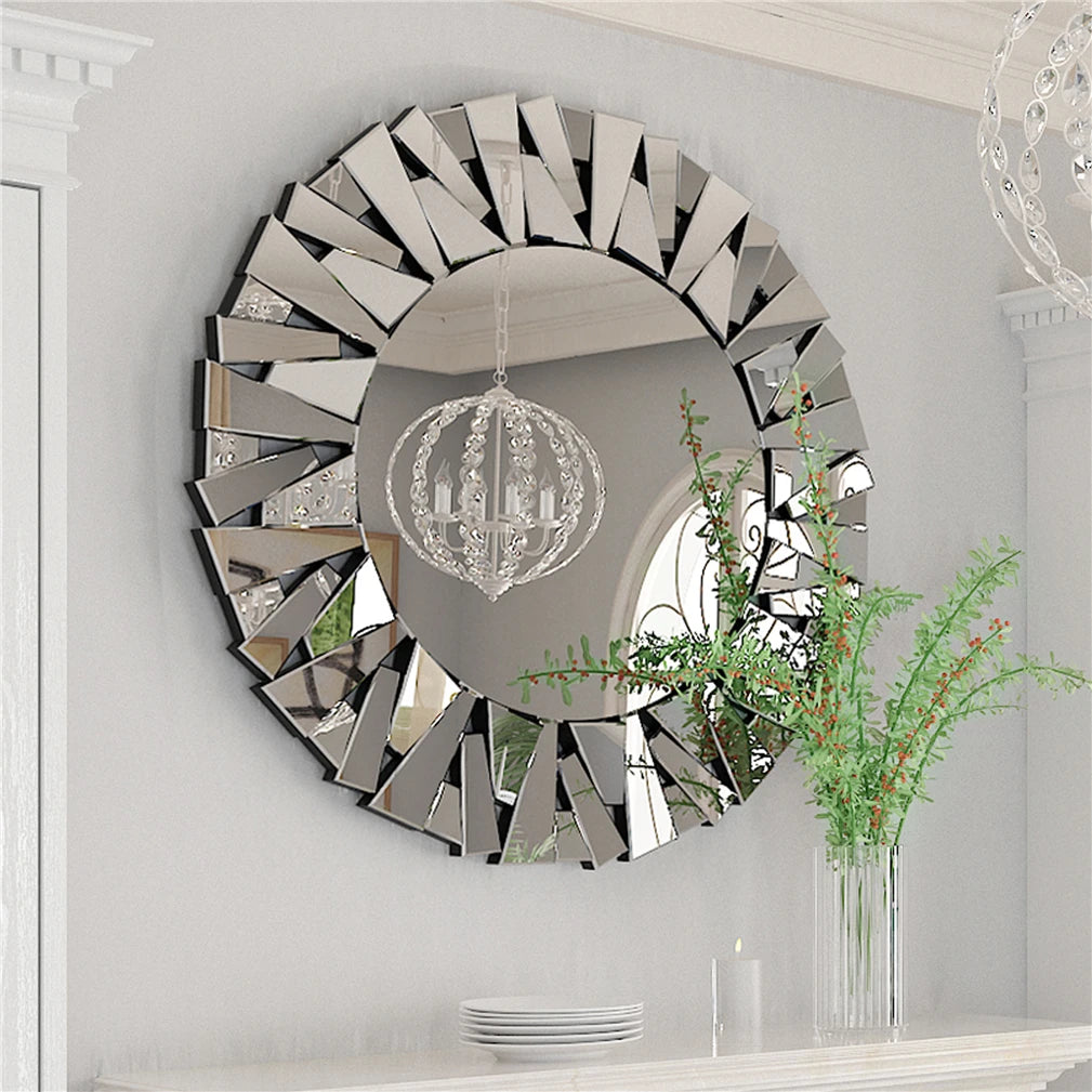 Unique Sunburst Decorative Wall Mirror