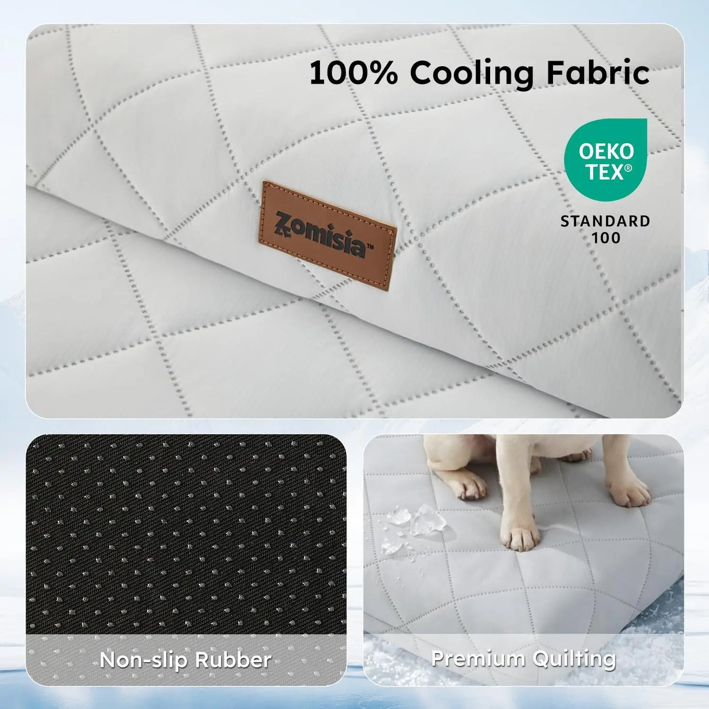 Orthopedic Cooling Dog Bed XXL 47x29in