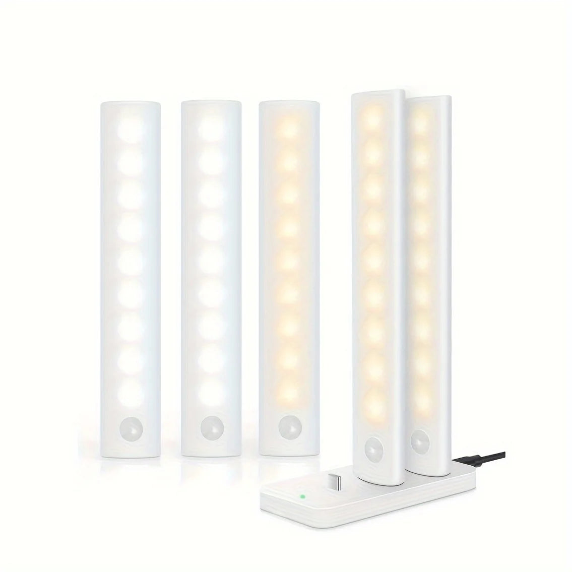 Under Cabinet Lights 1/3/5/6pcs, Motion Sensor Rechargeable
