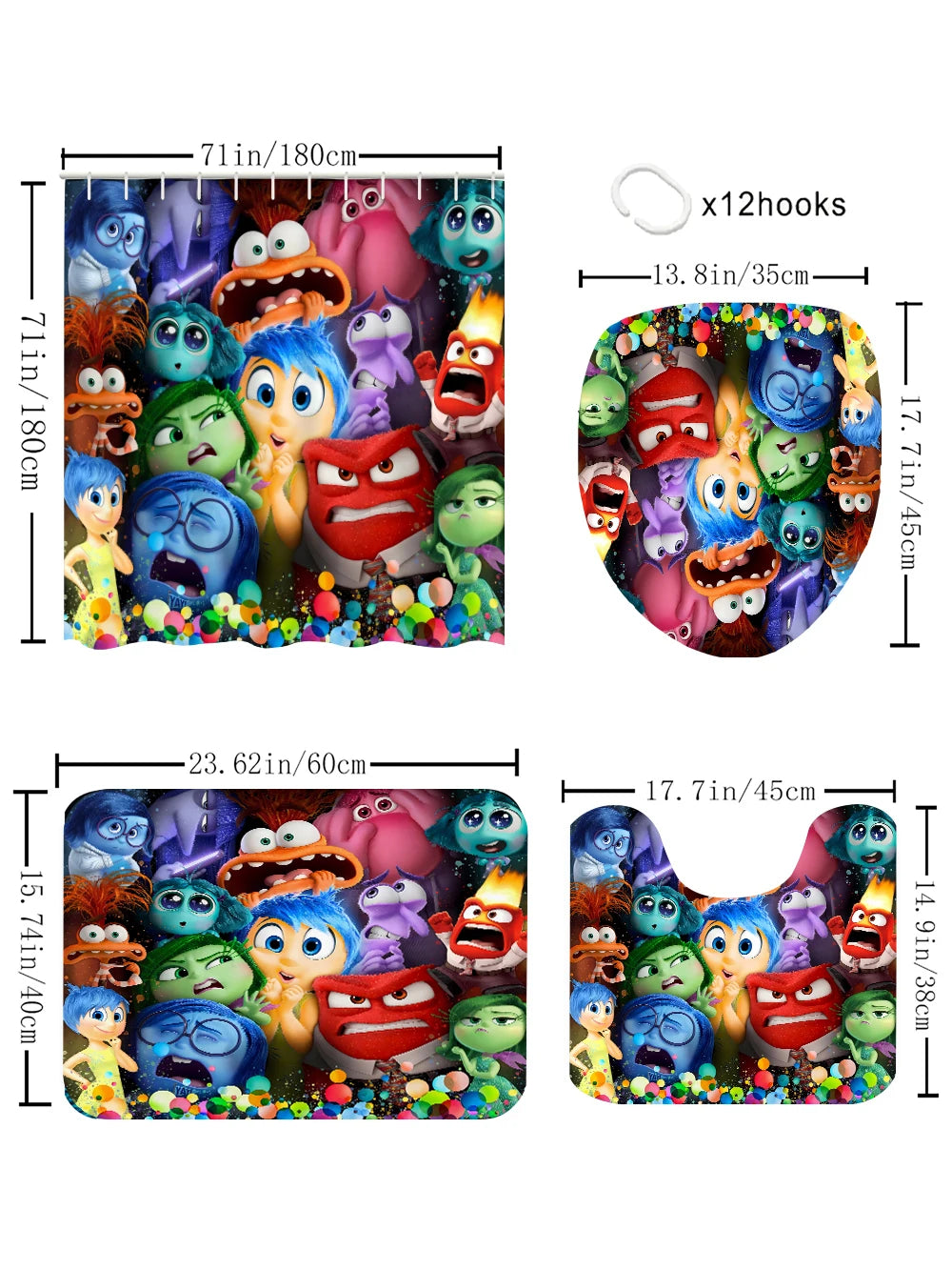 Disney Brainstorming Bathroom Four-piece Set