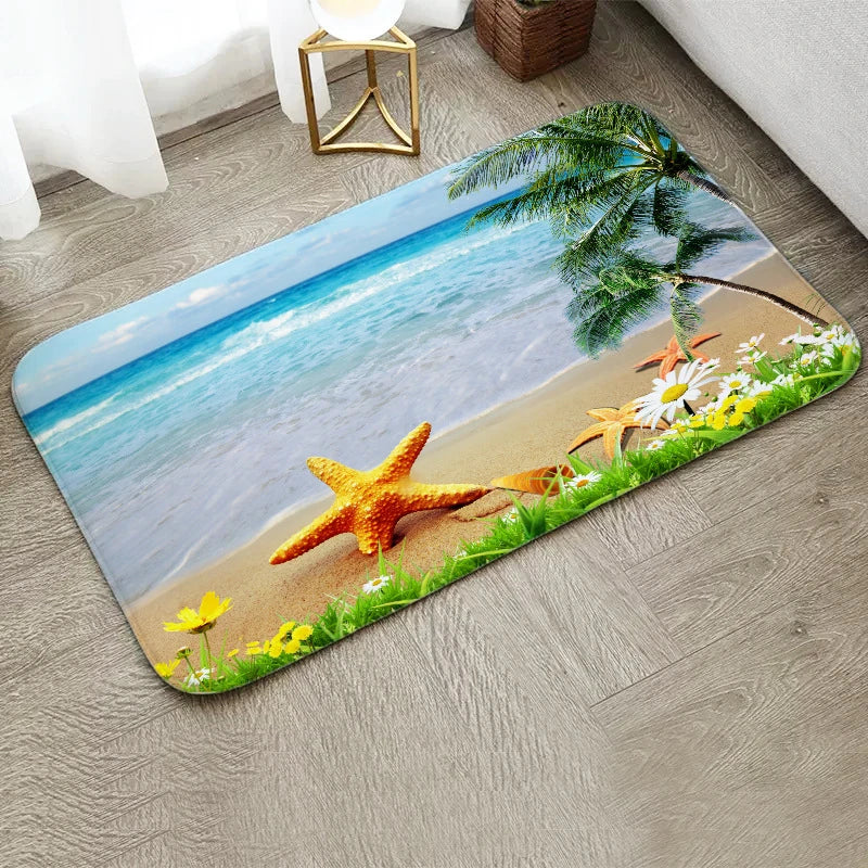 Fun Starfish Shark Floor Mat