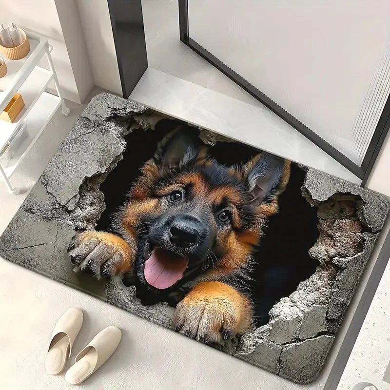 German Shepherd Welcome Mat