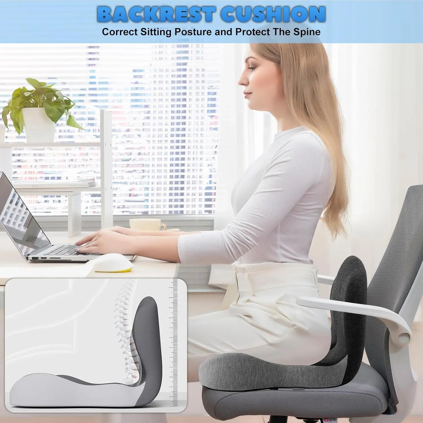 Memory Foam One-Piece Seat Cushion