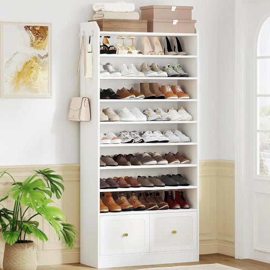 Shoe Storage Cabinet, 10 Tiers