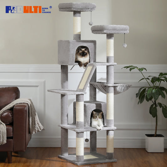 Large Cat Tree Tall Cat Tower for Indoor Cats