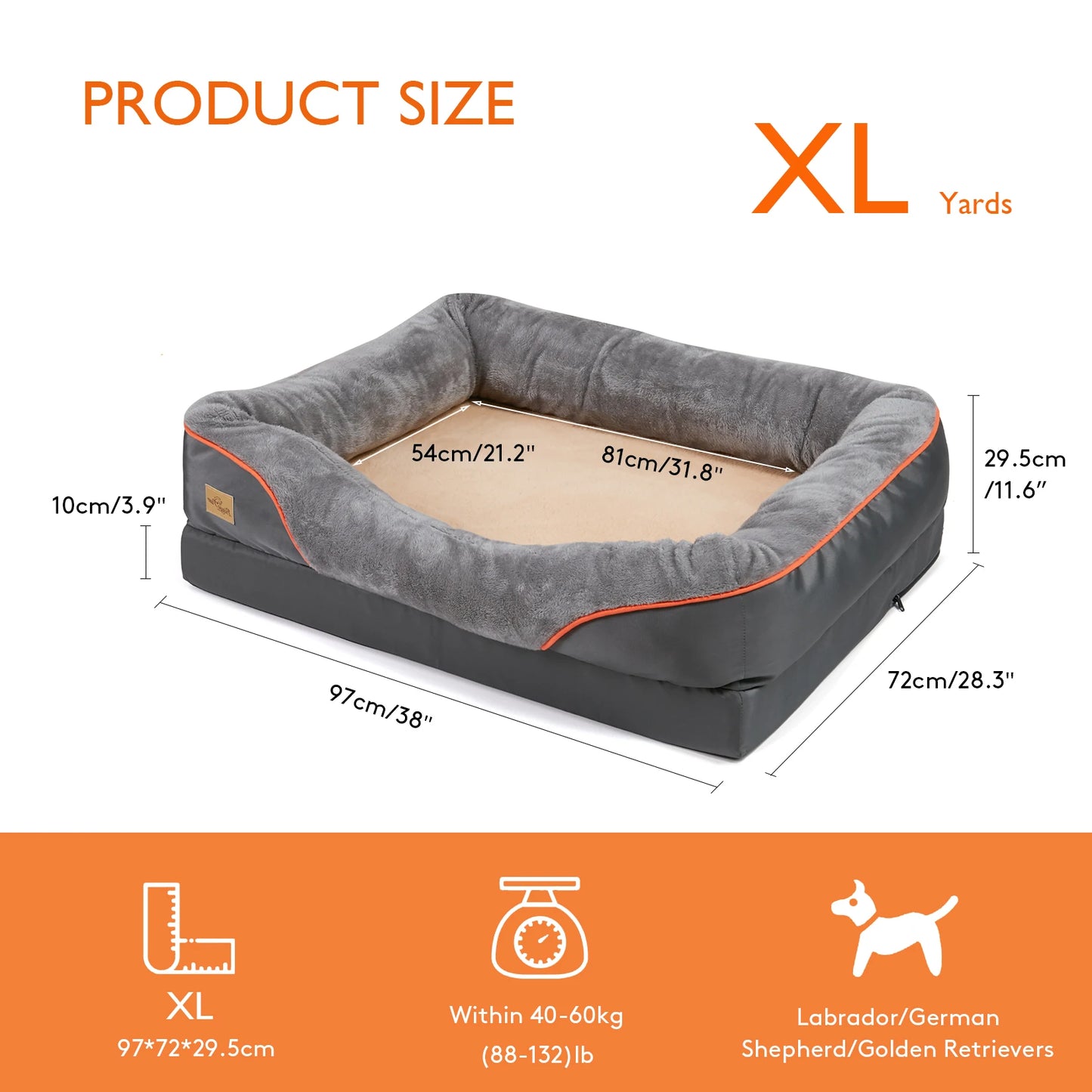 Large Dog Bed  Anti Allergy