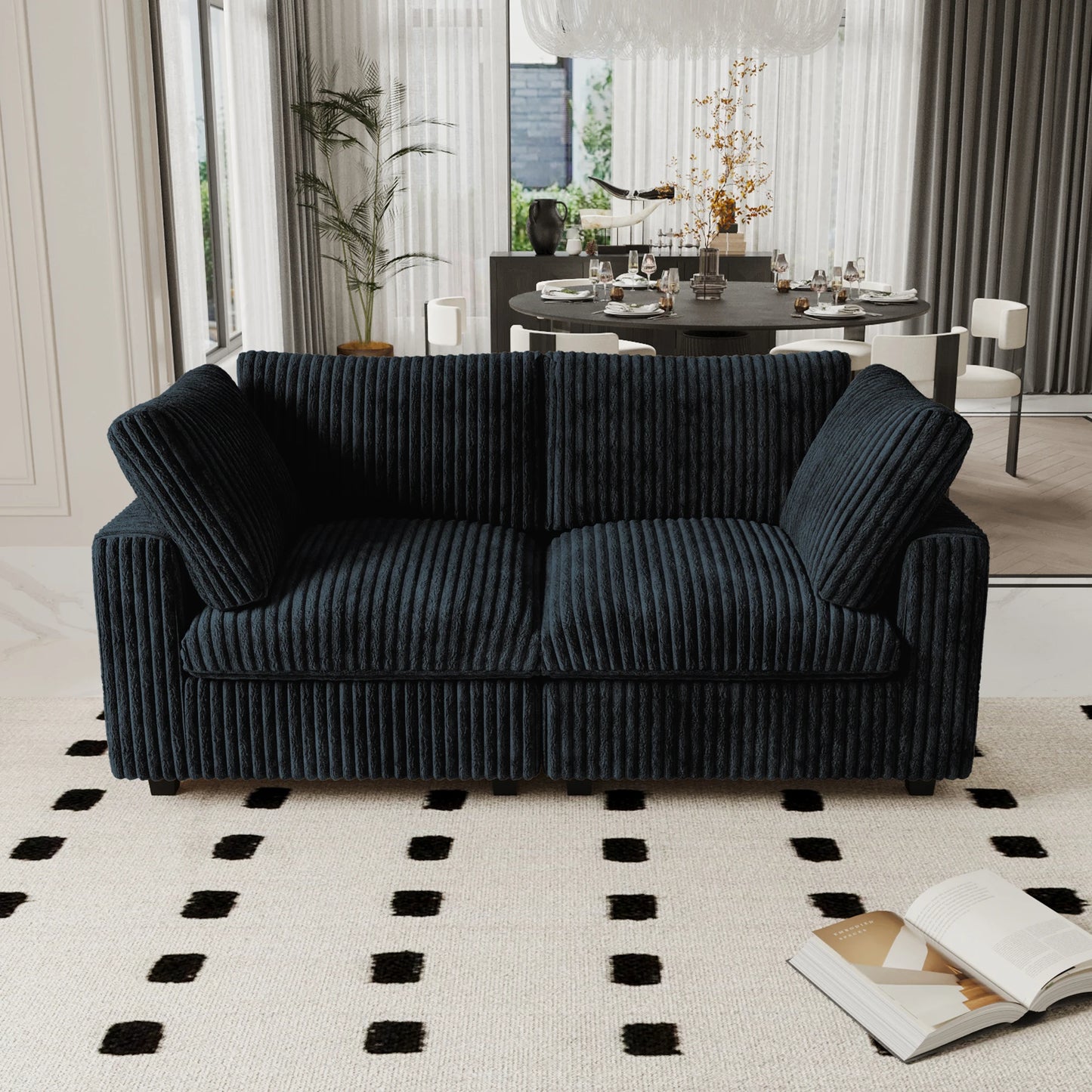 78" Cloud Sectional Couch Soft Deep