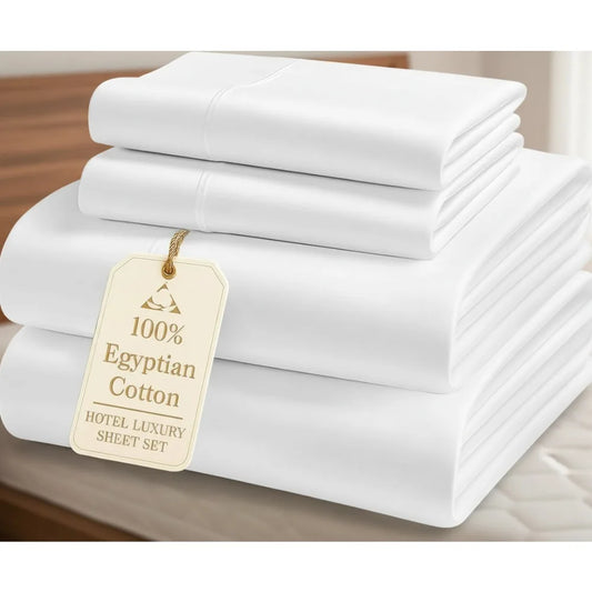 100% Egyptian Cotton Queen Sheet Set