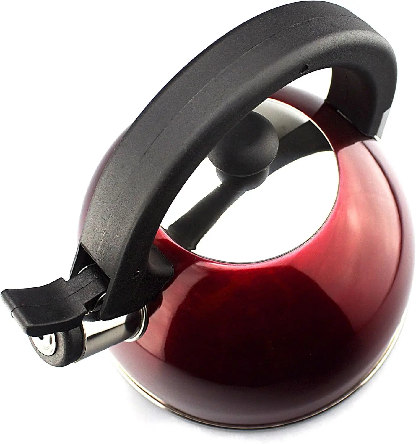 Stainless Steel Whistling Red Tea Kettle