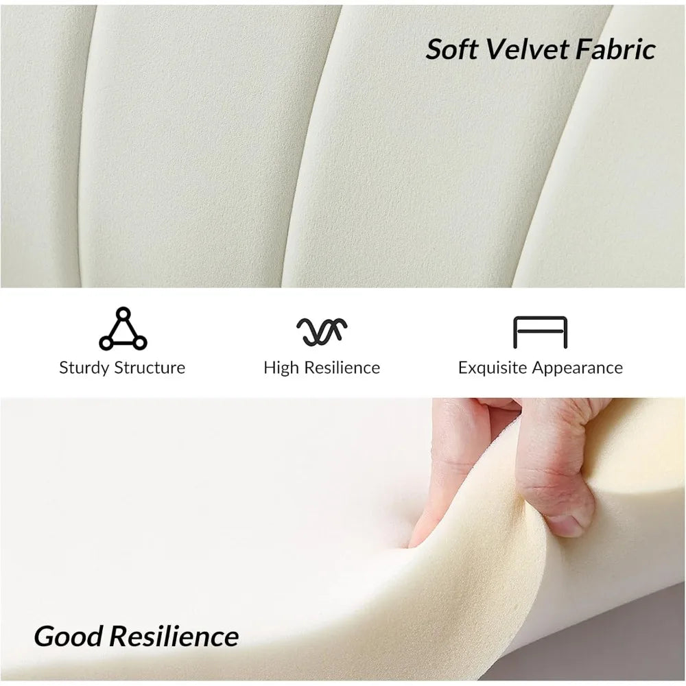 Modern Velvet Loveseat Sofa with Flower Shaped