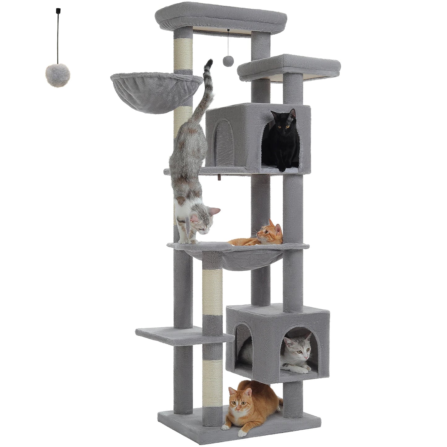 Large Cat Tree Tall Cat Tower for Indoor Cats