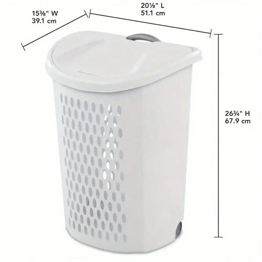 Plastic Wheel Laundry Basket