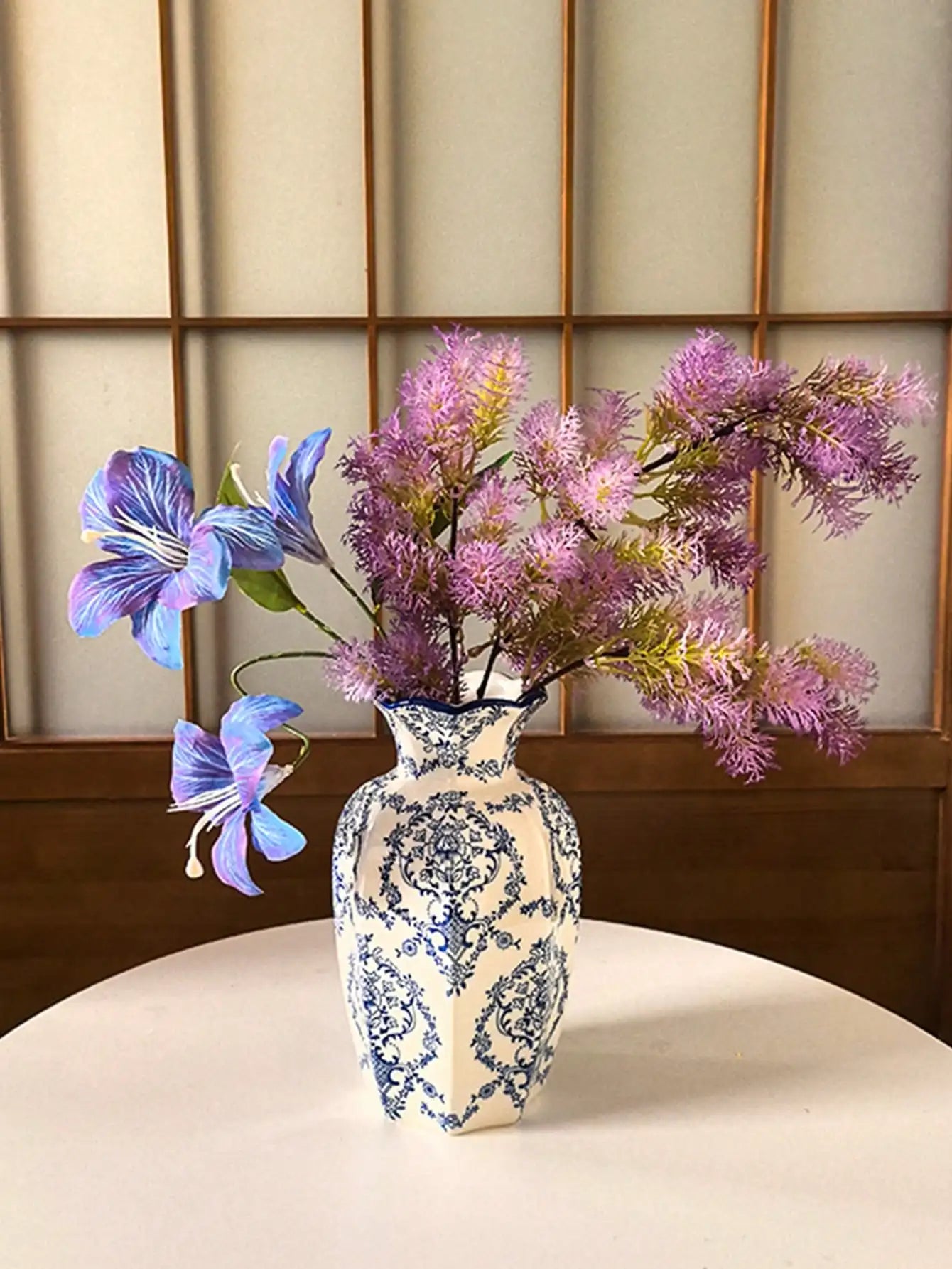 1 Pc Blue & White Porcelain Vase