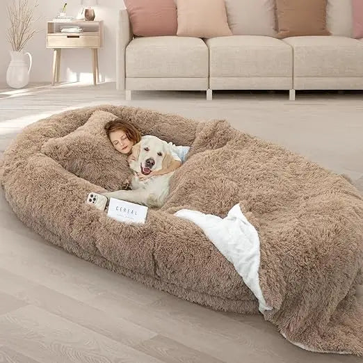Oversized 71x45x12 Grey Memory Foam Dog Bed