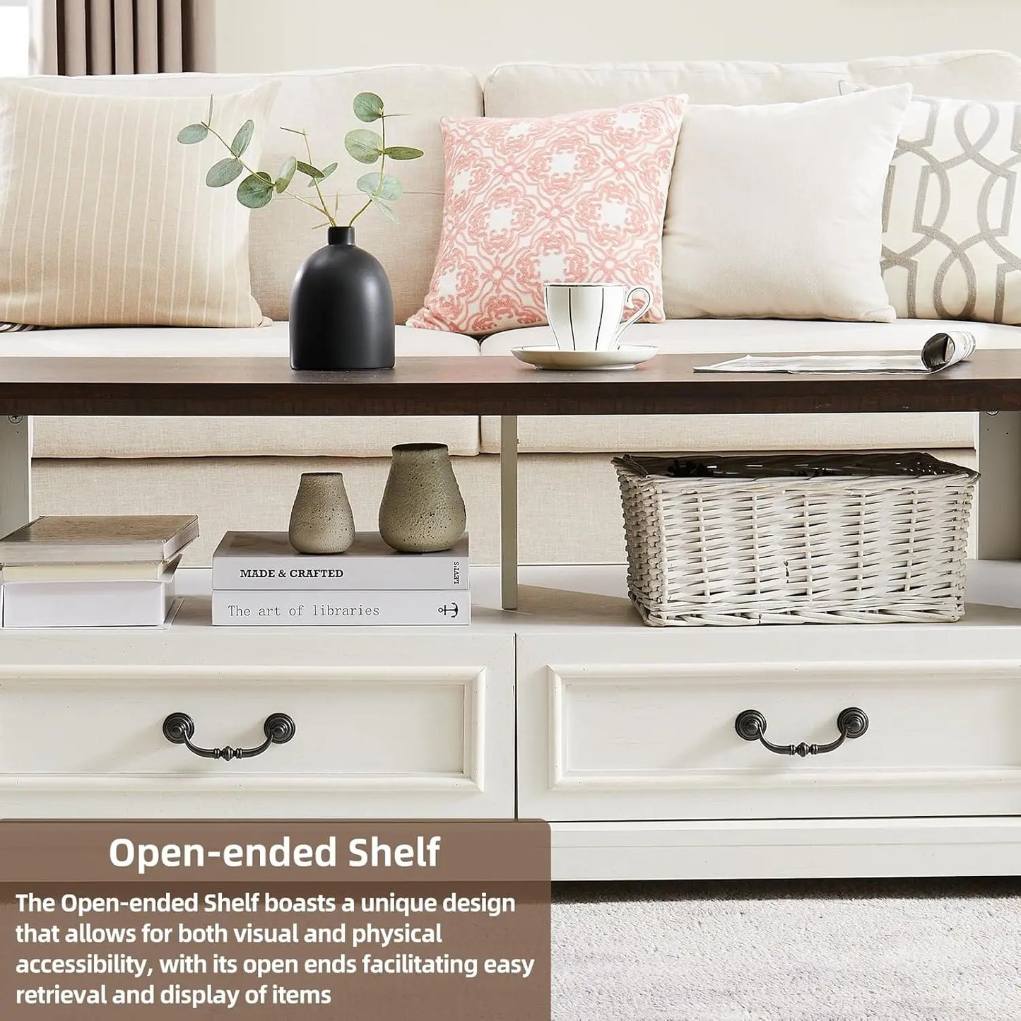 48'' Wood Coffee Table