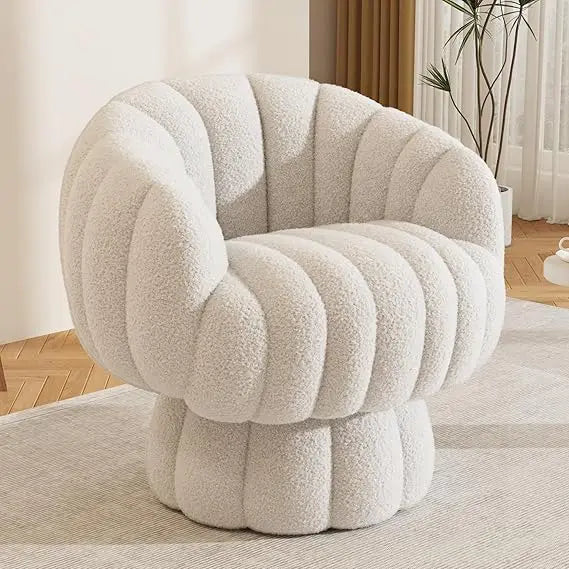 360 Degree Barrel Swivel Accent Chair