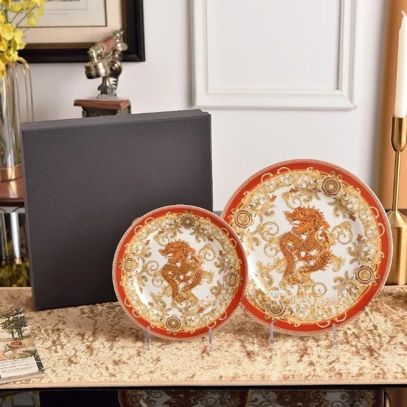 European Luxury Western Dinner Plate Set