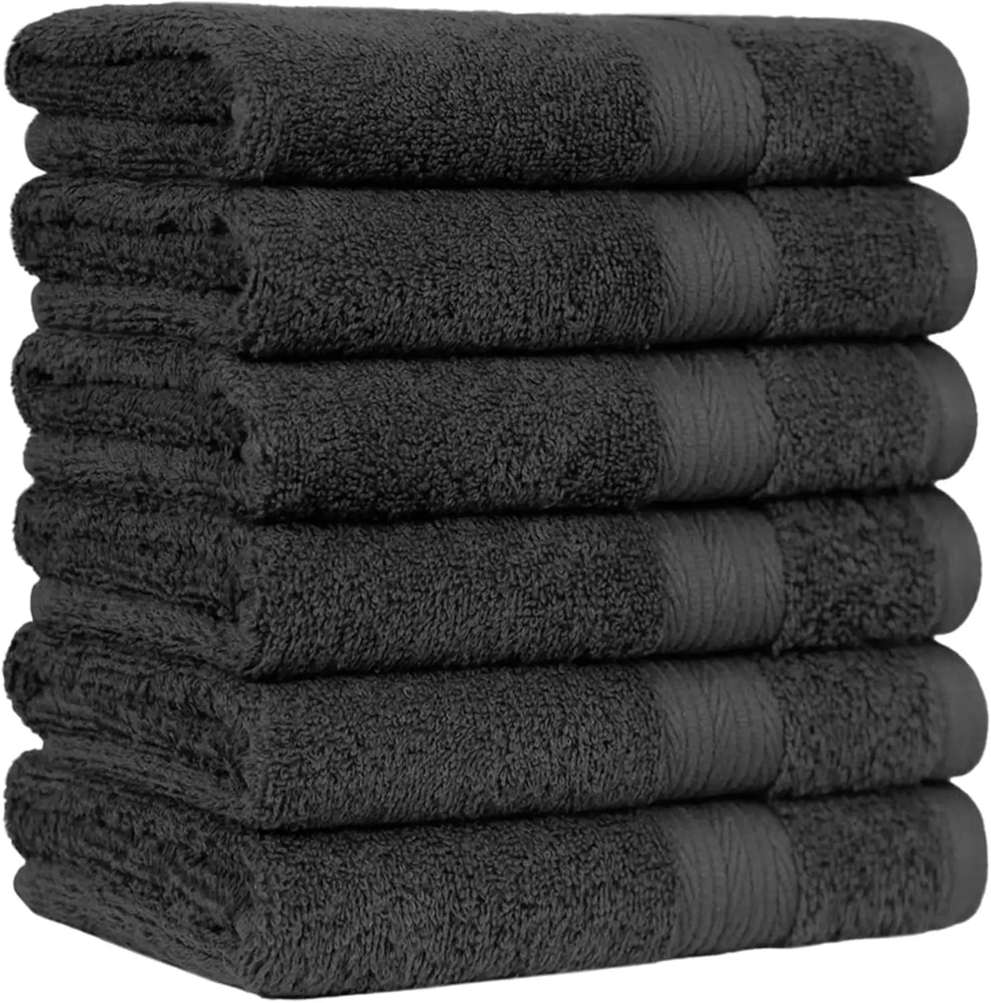 6 Piece Oversized 100% Cotton Bathroom Towel Set