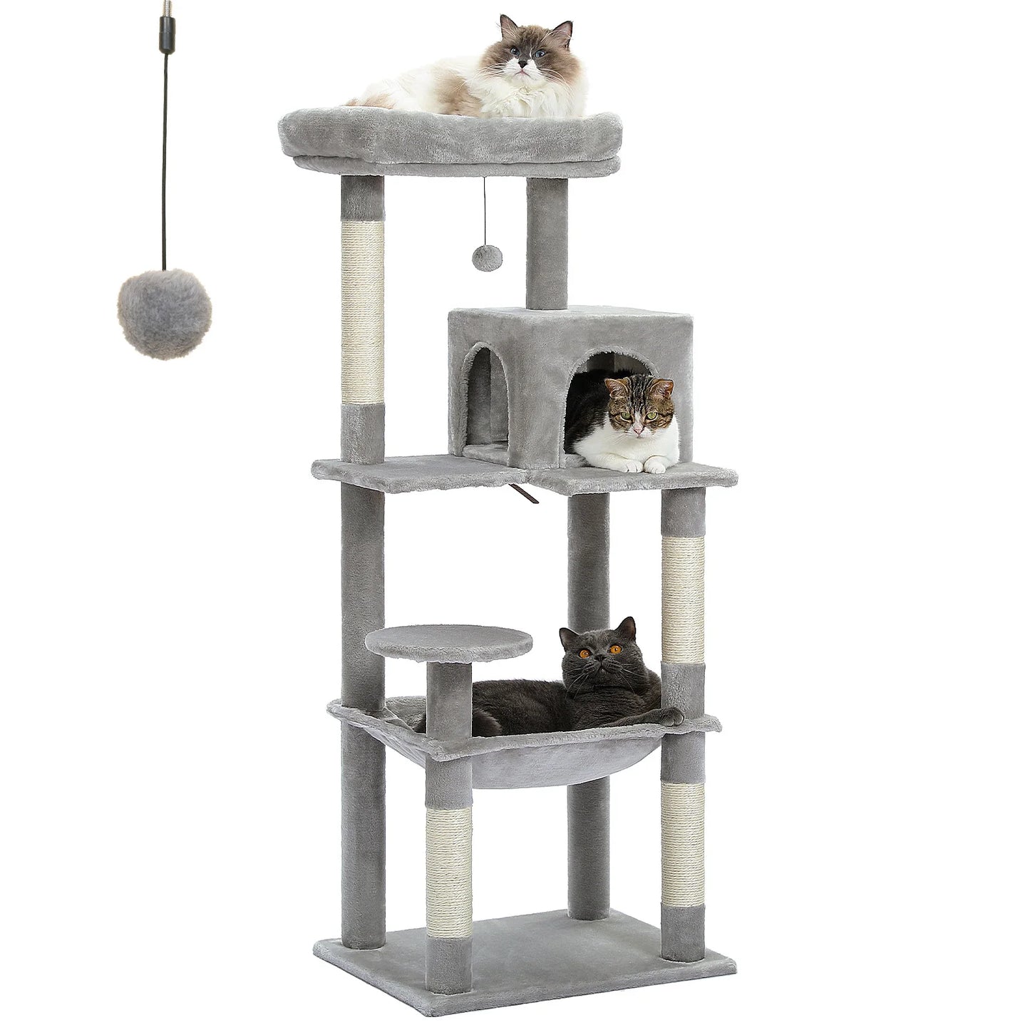 Cat Tree For Indoor Cats 5-Level Cat Tower