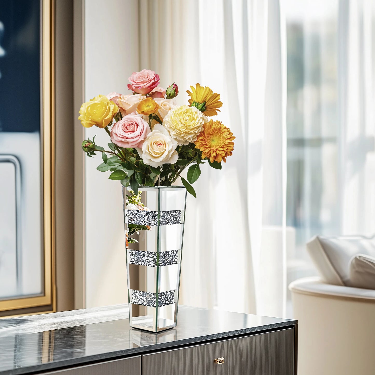 Tall Floor Mirror Vase