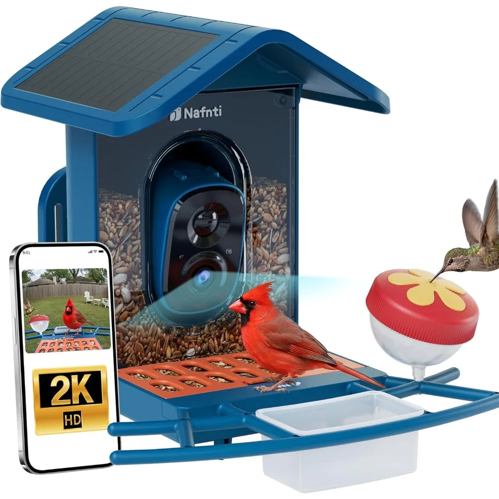 Smart Bird Feeder with Camera Solar Powered