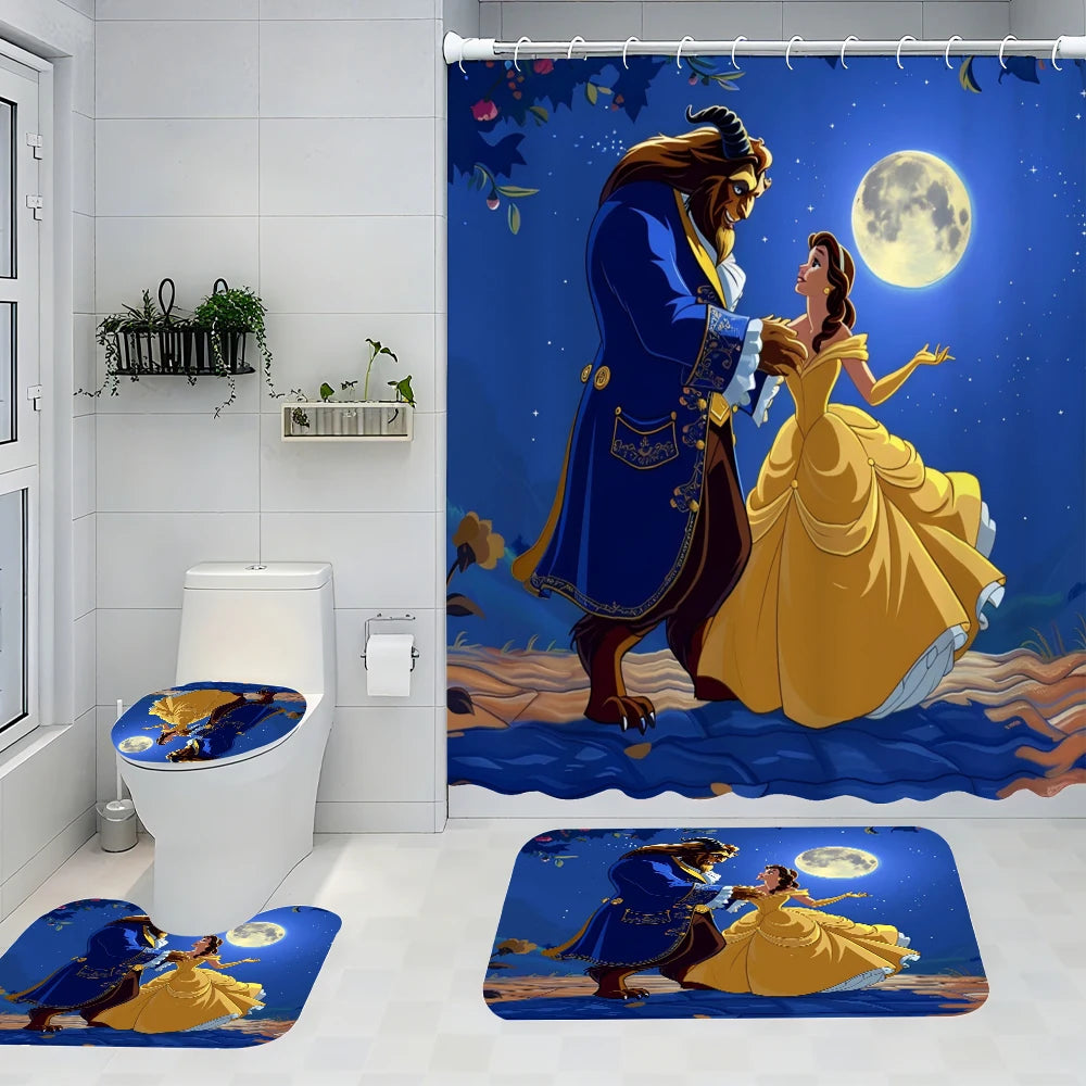 Disney Prince and Princess Beast Bathroom Four-piece