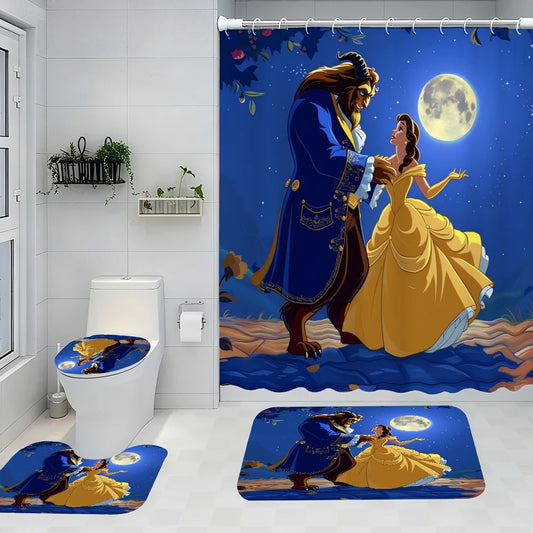 Disney Prince and Princess Beast Bathroom Four-piece